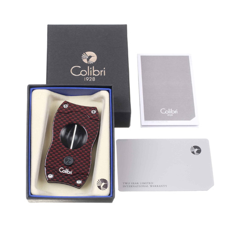 Гильотина Colibri V-cut, красный карбон