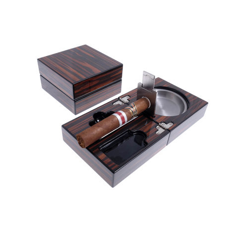 Пепельница сигарная Lubinski с набором, Макассар