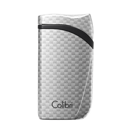 Зажигалка сигарная Colibri Falcon, серебристый карбон