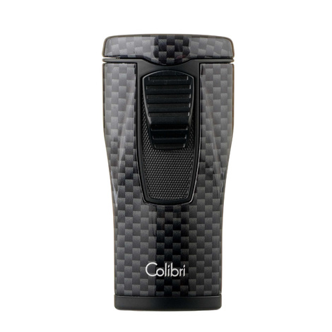 Зажигалка сигарная Colibri Monaco (тройное пламя), черный карбон